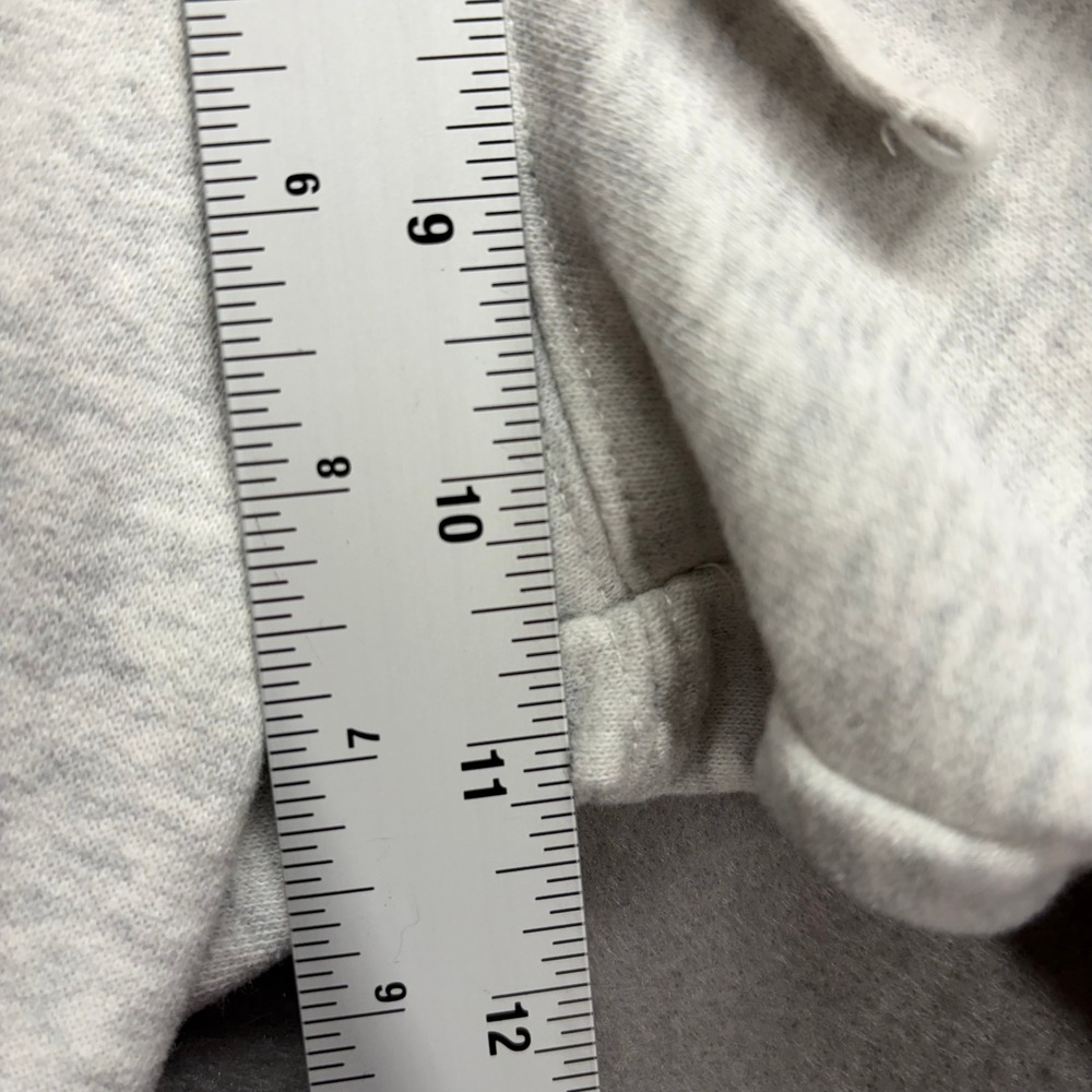 Hollister Sweatpants Womens Small Gray Wide Leg Fleece Drawstring Lounge Pants - Picture 7 of 8